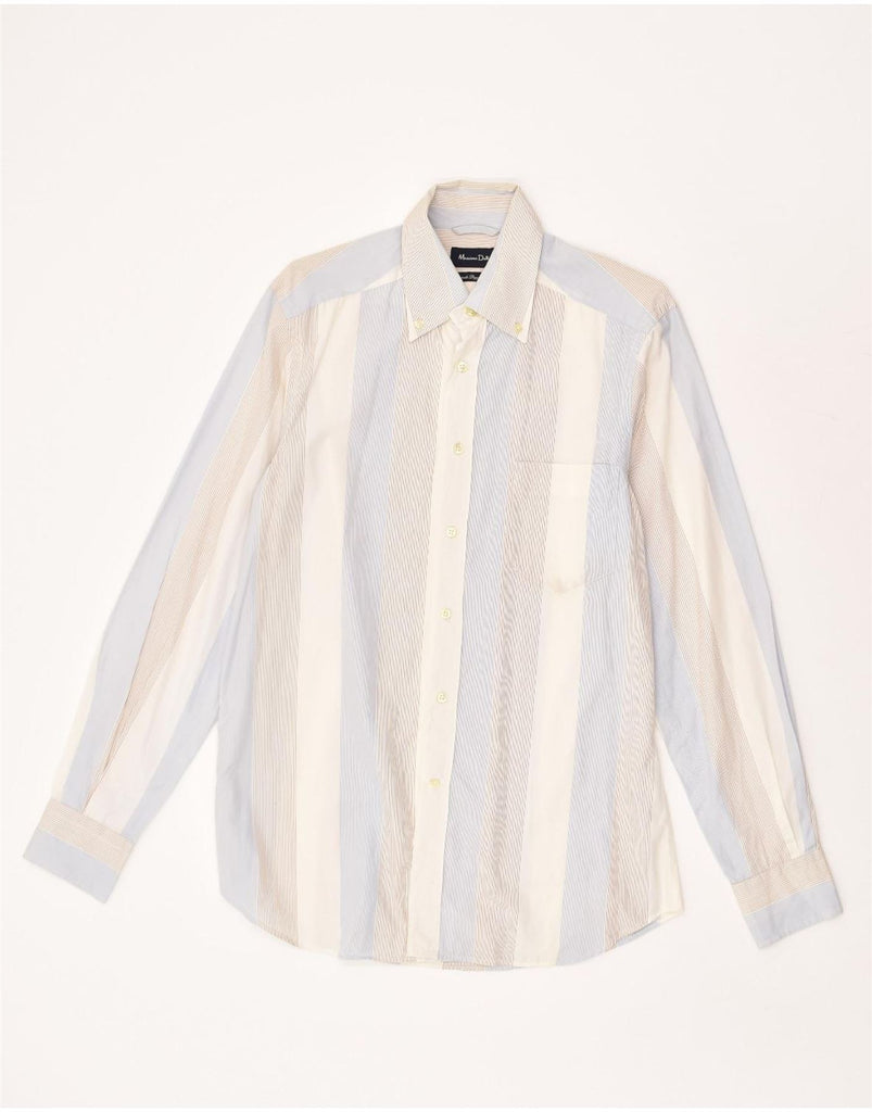 MASSIMO DUTTI Mens Shirt Size 40 Medium Multicoloured Striped Cotton | Vintage Massimo Dutti | Thrift | Second-Hand Massimo Dutti | Used Clothing | Messina Hembry 