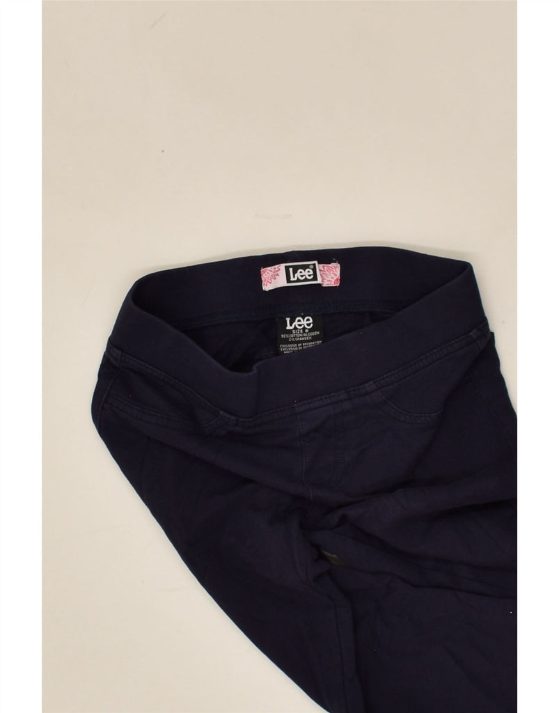 LEE Girls Leggings 7-8 Years Navy Blue Cotton | Vintage Lee | Thrift | Second-Hand Lee | Used Clothing | Messina Hembry 