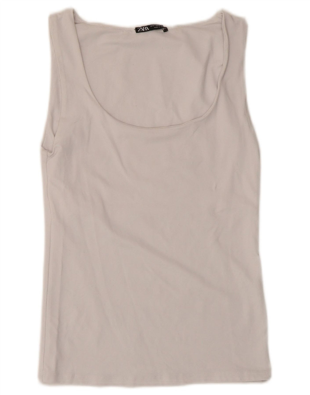Zara Womens Vest Top UK 8 Small White Polyamide