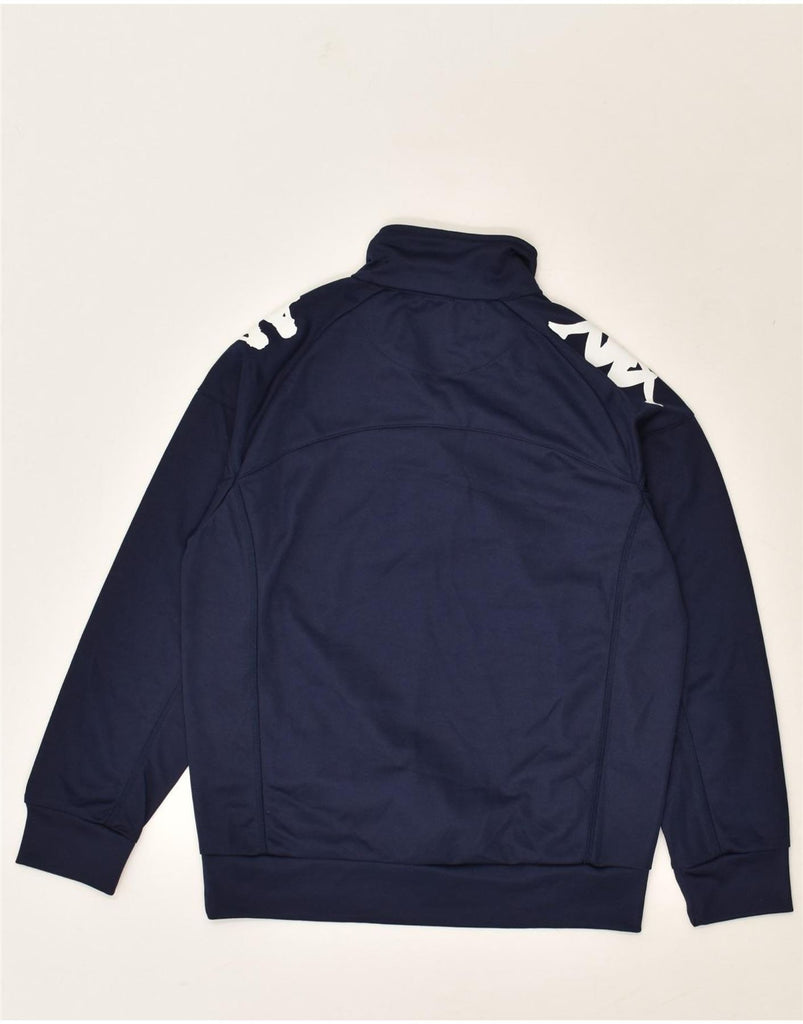 KAPPA Boys Graphic Zip Neck Pullover Tracksuit Top 9-10 Years Navy Blue | Vintage Kappa | Thrift | Second-Hand Kappa | Used Clothing | Messina Hembry 