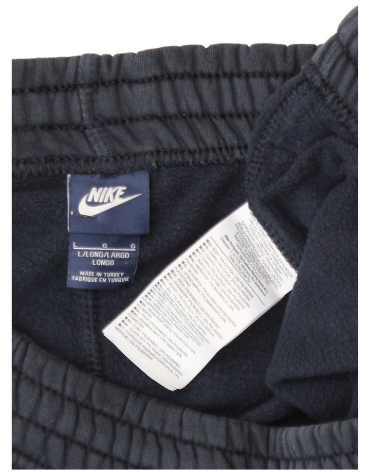 Nike Mens Tracksuit Trousers Joggers Large Navy Blue Cotton