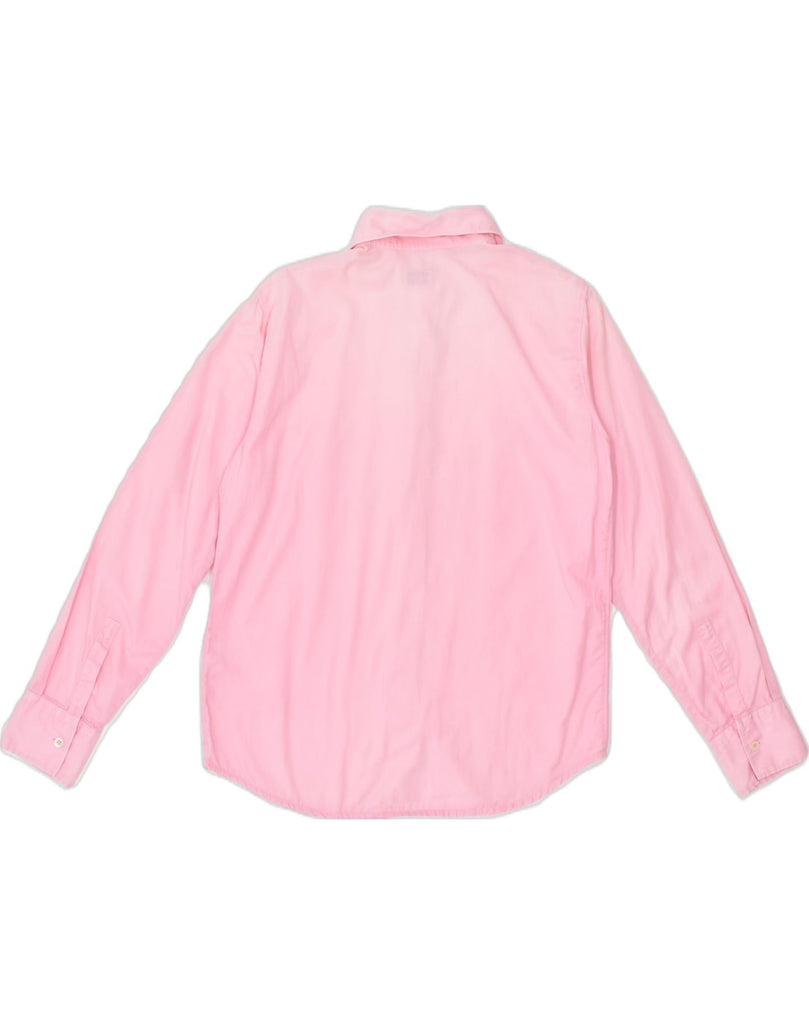 HENRY COTTONS Womens Shirt IT 42 Medium Pink Cotton | Vintage | Thrift | Second-Hand | Used Clothing | Messina Hembry 