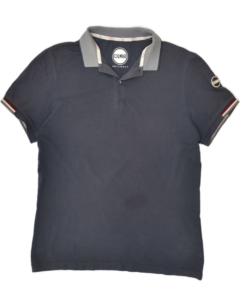 COLMAR Mens Polo Shirt XL Navy Blue Cotton | Vintage Colmar | Thrift | Second-Hand Colmar | Used Clothing | Messina Hembry 