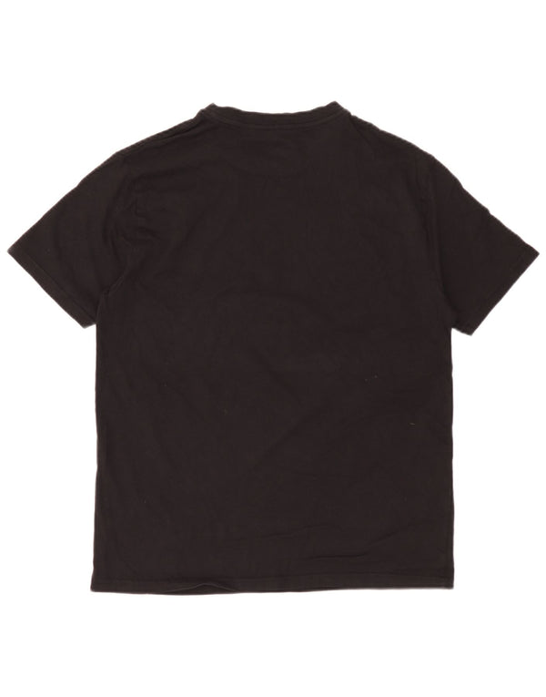 Hurley Mens Graphic T-Shirt Top Medium Black Cotton