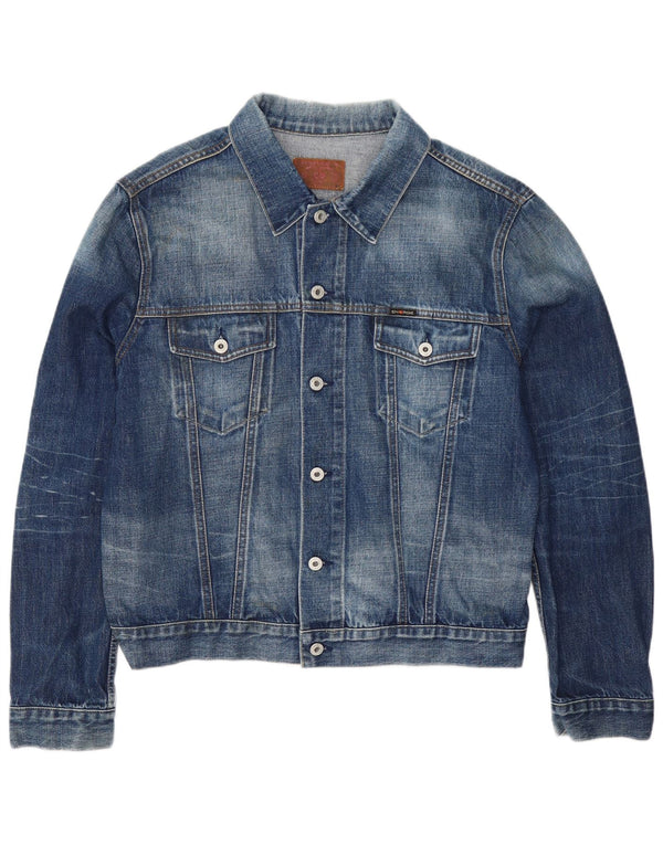 Energie Womens Denim Jacket UK 18 XL Blue Cotton