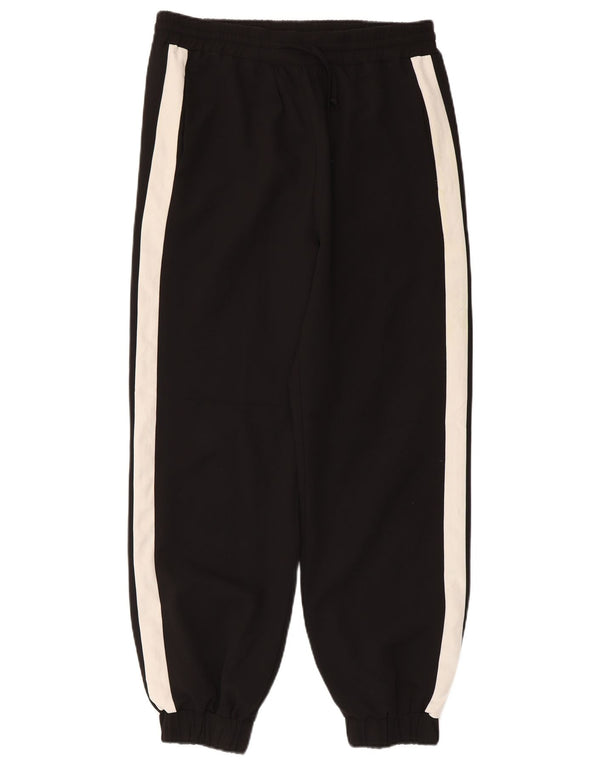 Topshop Womens Tracksuit Trousers Joggers UK 12 Medium Black Colourblock