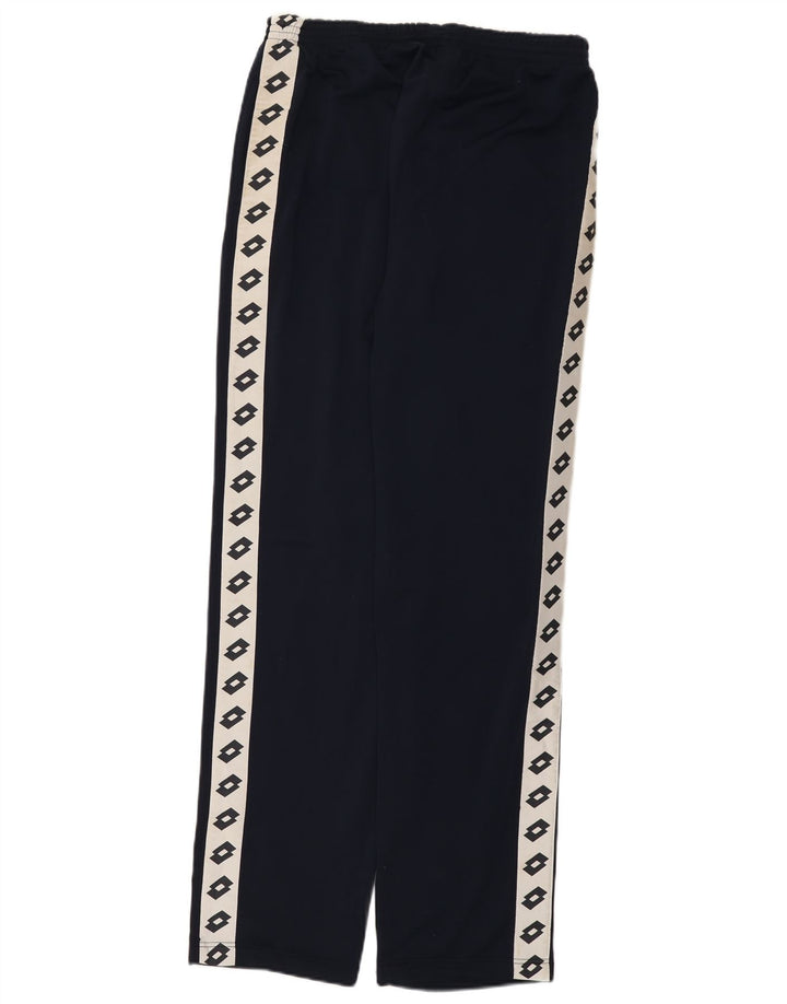 Lotto Mens Graphic Tracksuit Trousers Medium  Navy Blue Colourblock