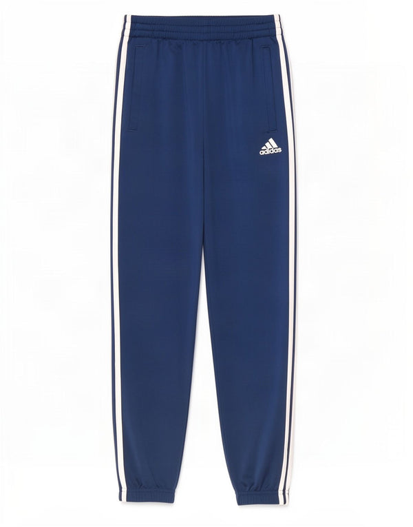 Adidas Boys Tracksuit Trousers Joggers 11-12 Years Navy Blue Polyester