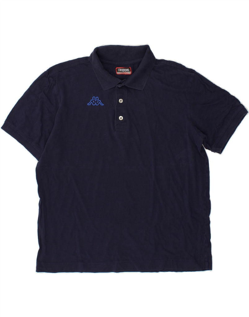 KAPPA Mens Polo Shirt XL Navy Blue Cotton | Vintage Kappa | Thrift | Second-Hand Kappa | Used Clothing | Messina Hembry 