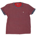 Penguin Mens T-Shirt Top Large Red Chevron