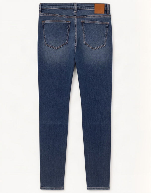 Massimo Dutti Womens Mid Rise Skinny Jeans EU 38 Small W28 L29 Blue Cotton