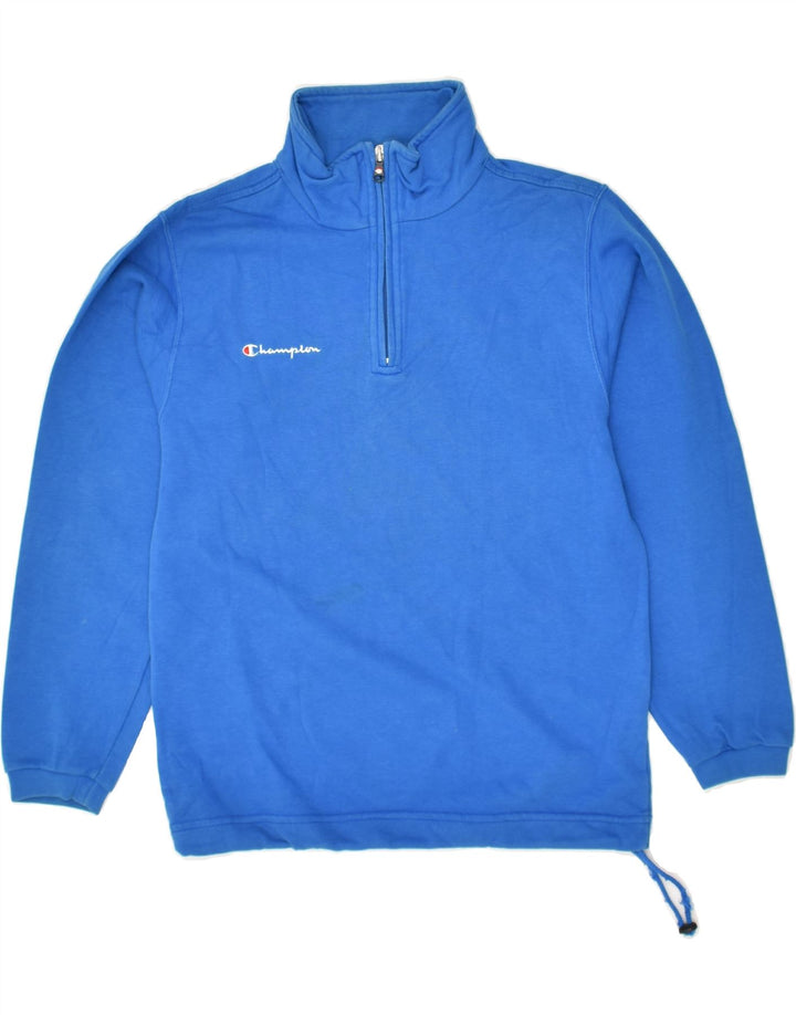 CHAMPION Boys Tracksuit Top Jacket 9-10 Years Medium Navy Blue Colourblock | Vintage Champion | Thrift | Second-Hand Champion | Used Clothing | Messina Hembry 
