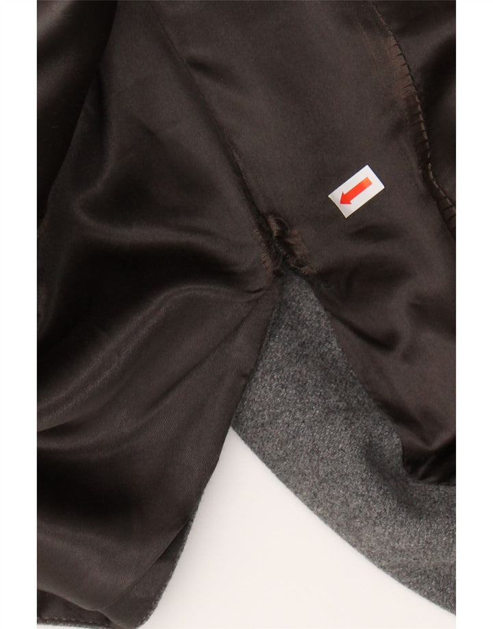 BENETTON Womens Overcoat UK 14 Medium Grey Vintage Benetton and Second-Hand Benetton from Messina Hembry 