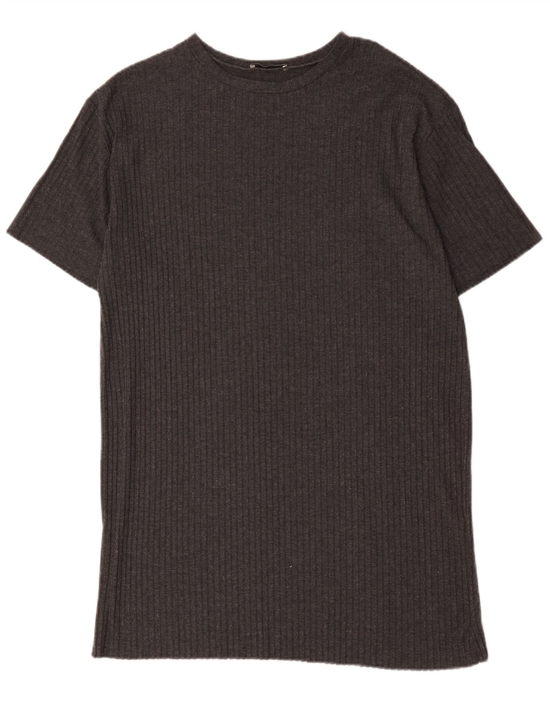 Zara Womens Trafaluc T-Shirt Dress UK 14 Medium Grey Polyester