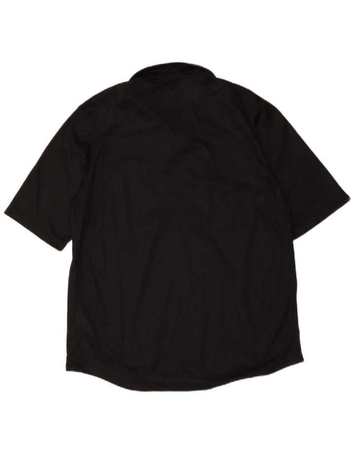 Nike Mens Dri Fit Polo Shirt Large Black Cotton