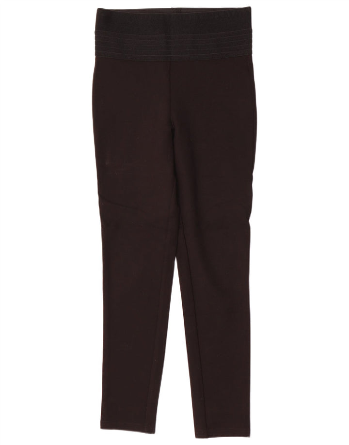 Zara Womens High Waist Leggings UK 12 Medium  Black