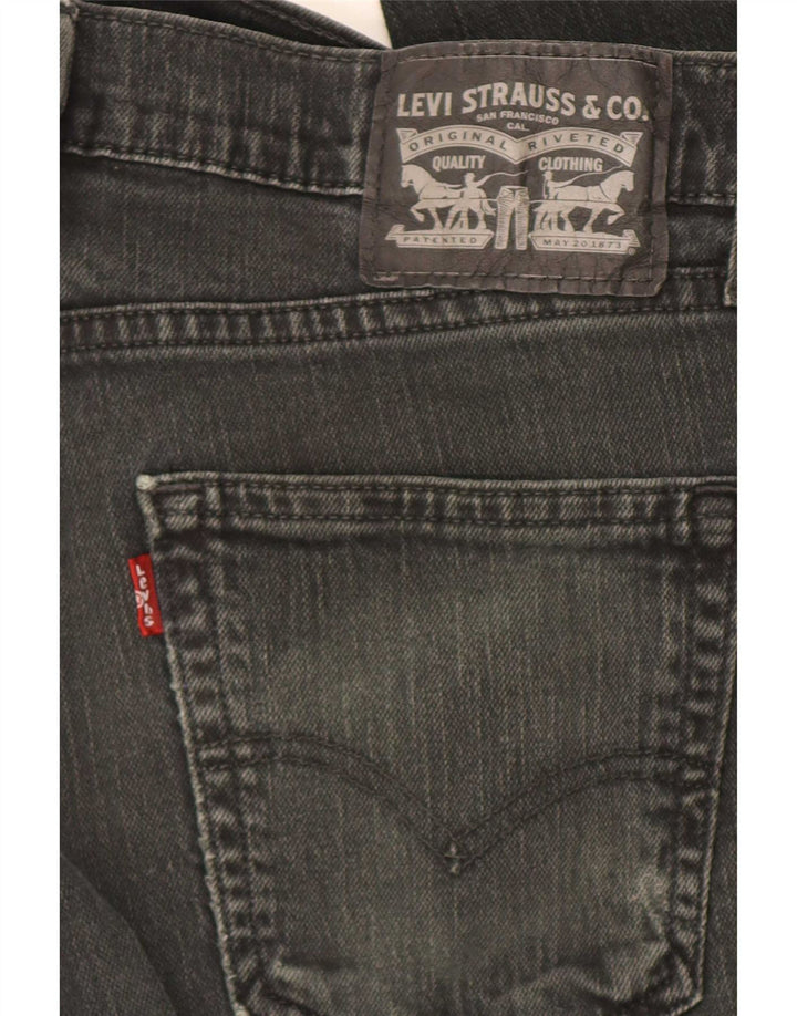 Levi's Mens Slim Jeans W30 L30 Black Cotton