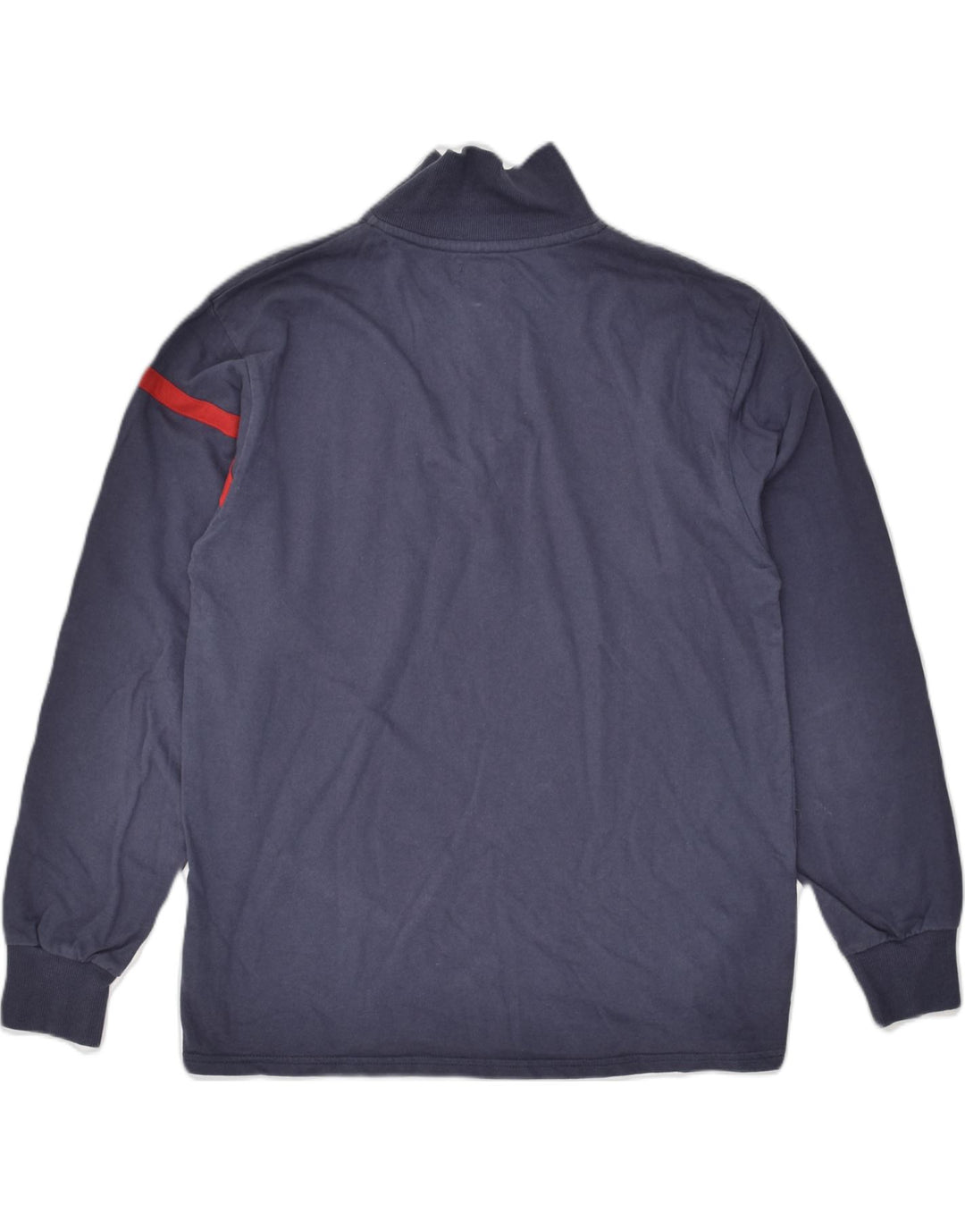 LOTTO Mens Zip Neck Sweatshirt Jumper Small Navy Blue Cotton