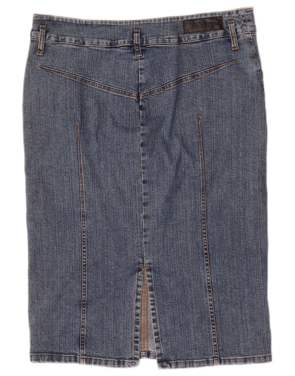 Ferre Womens Denim Skirt IT 46 Large W32 Blue Cotton