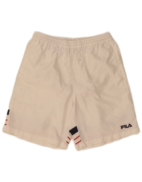 Fila Mens Sport Shorts Medium White Striped Polyester