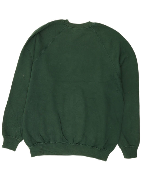 RUSSELL ATHLETIC Mens Sweatshirt Jumper Medium Green Cotton