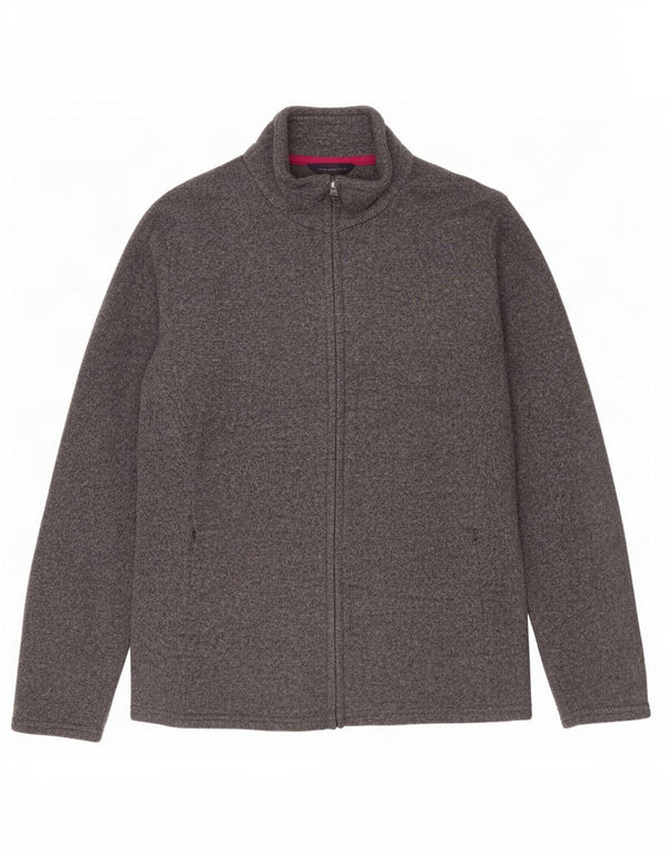 Marks & Spencer Womens Tracksuit Top Jacket UK 16 Large Grey Flecked