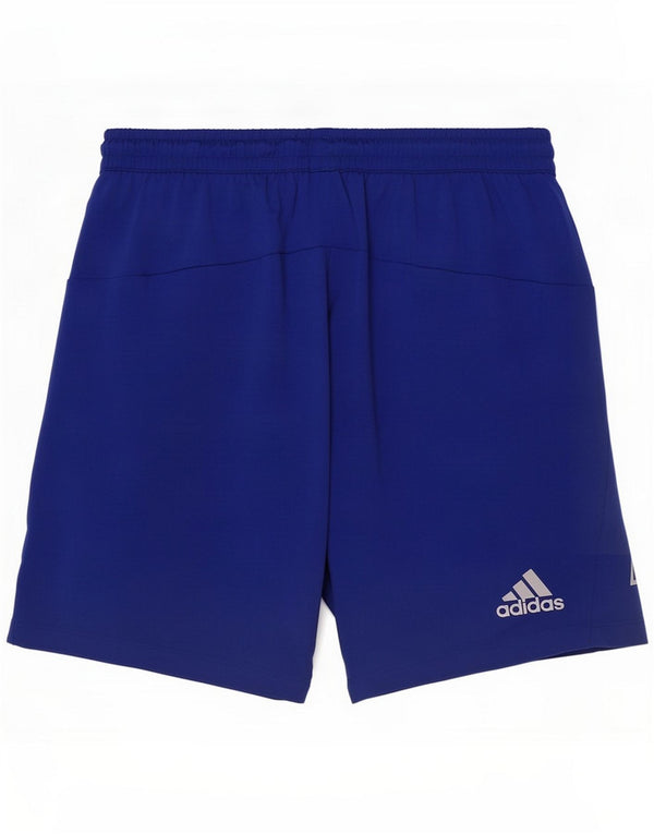 Adidas Mens Graphic Sport Shorts Small Blue Polyester