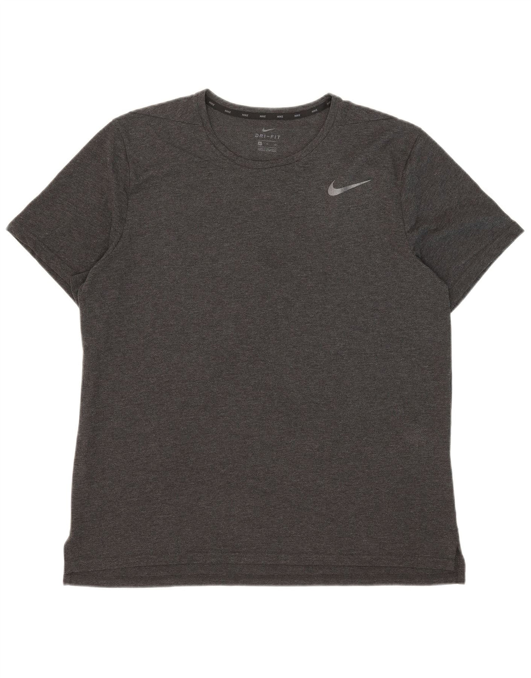 Nike Mens Dri Fit T-Shirt Top XL Grey Polyester