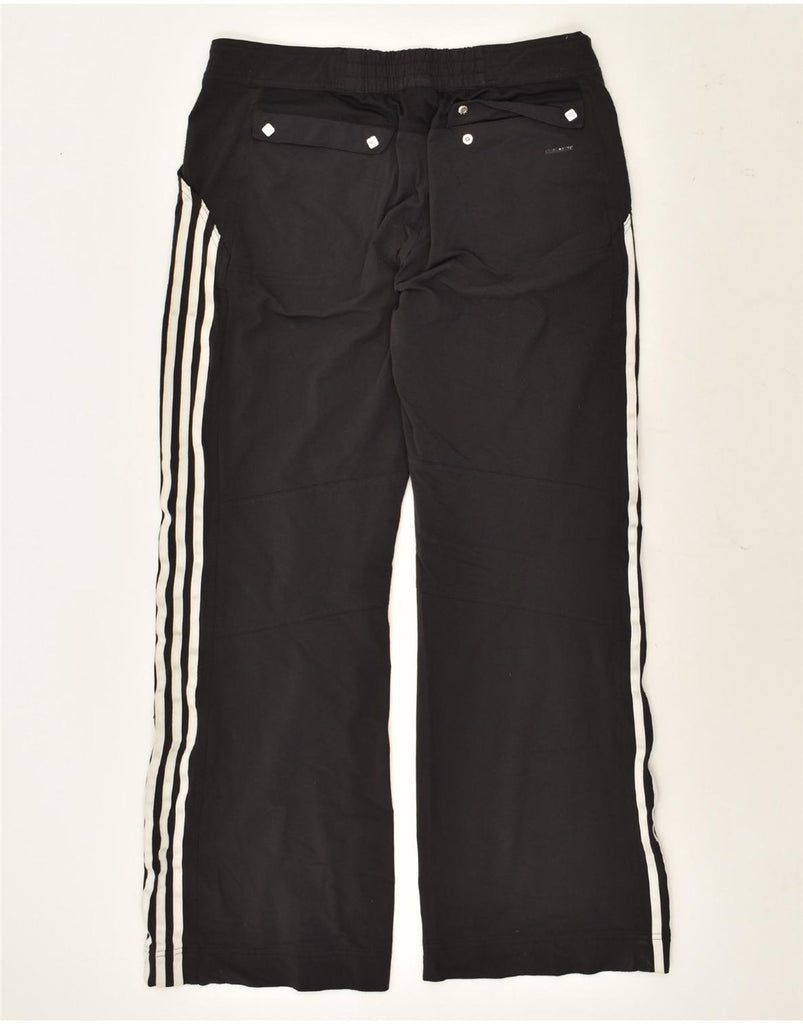 ADIDAS Womens Tracksuit Trousers UK 16 Large Black Polyester | Vintage Adidas | Thrift | Second-Hand Adidas | Used Clothing | Messina Hembry 