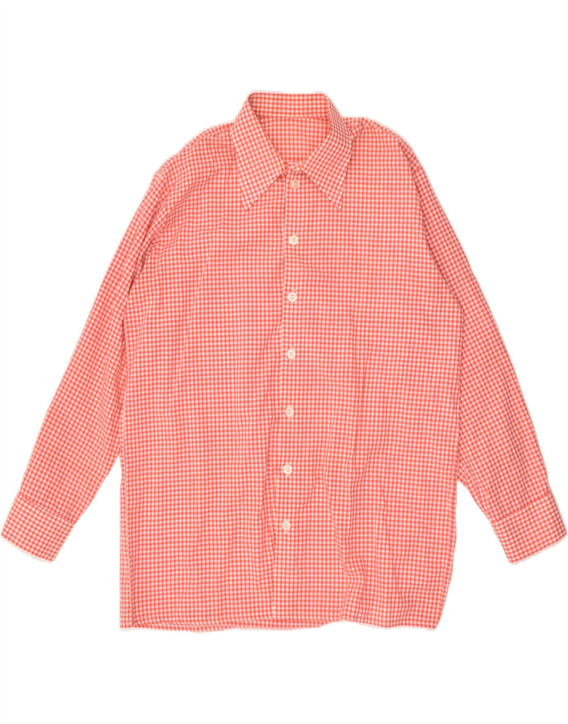 VINTAGE Mens Shirt Medium Red Gingham | Vintage Vintage | Thrift | Second-Hand Vintage | Used Clothing | Messina Hembry 