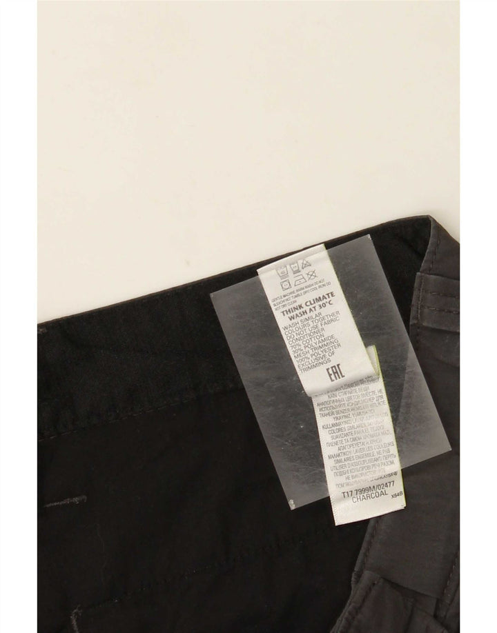 Marks & Spencer Mens Cargo Shorts XL W38 Grey Cotton