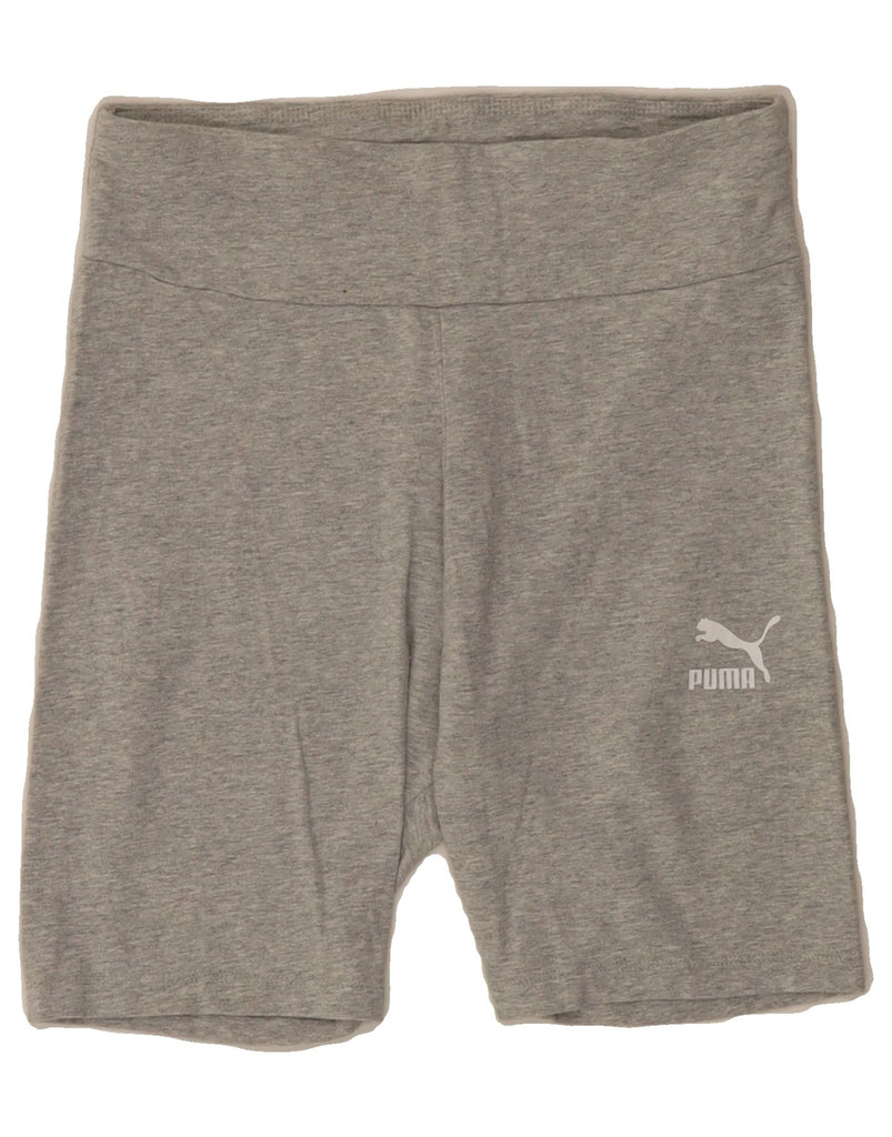 PUMA Womens Sport Shorts UK 8 Small  Grey Cotton Vintage Puma and Second-Hand Puma from Messina Hembry 