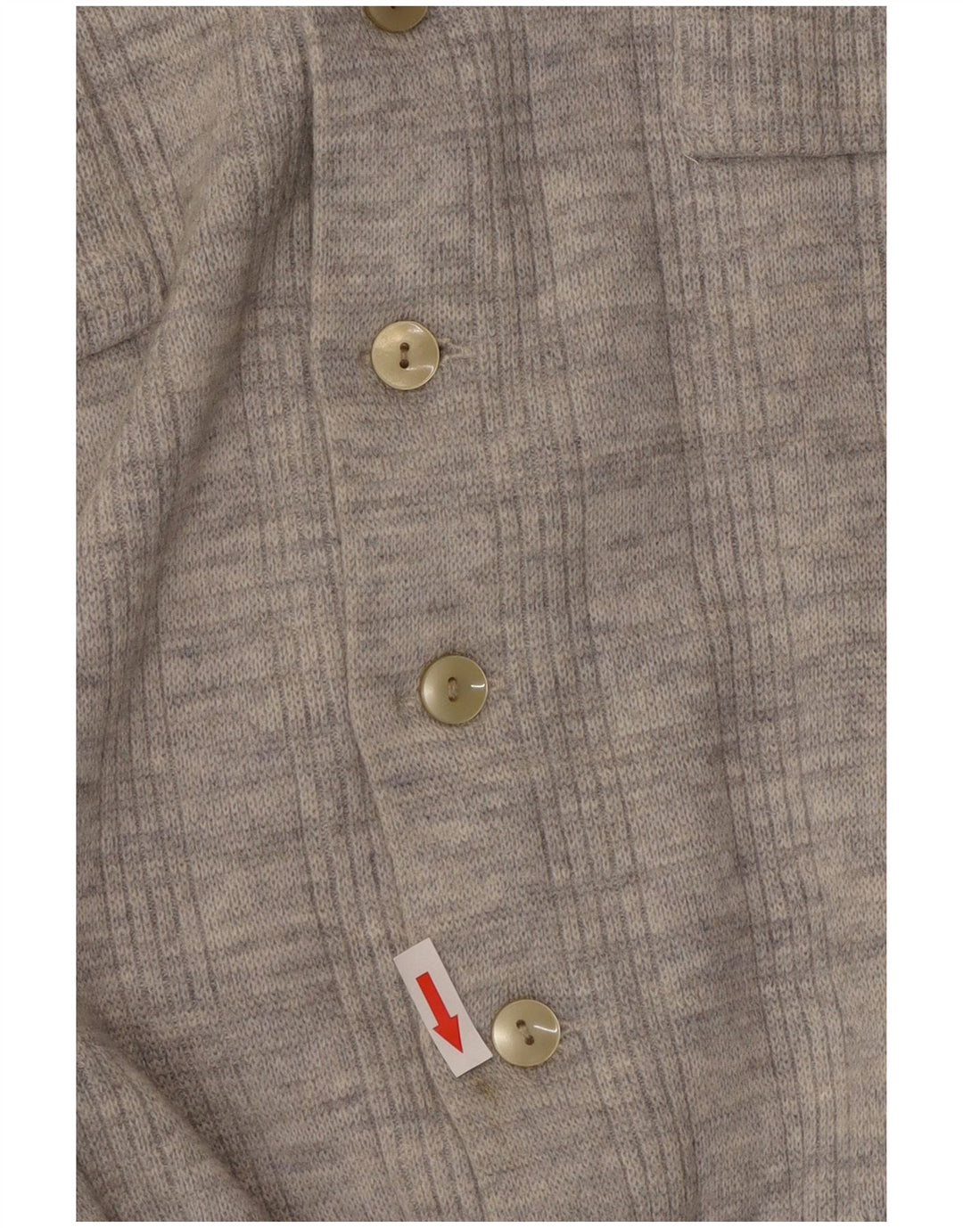 Vintage Womens Cardigan Sweater UK 14 Medium Grey