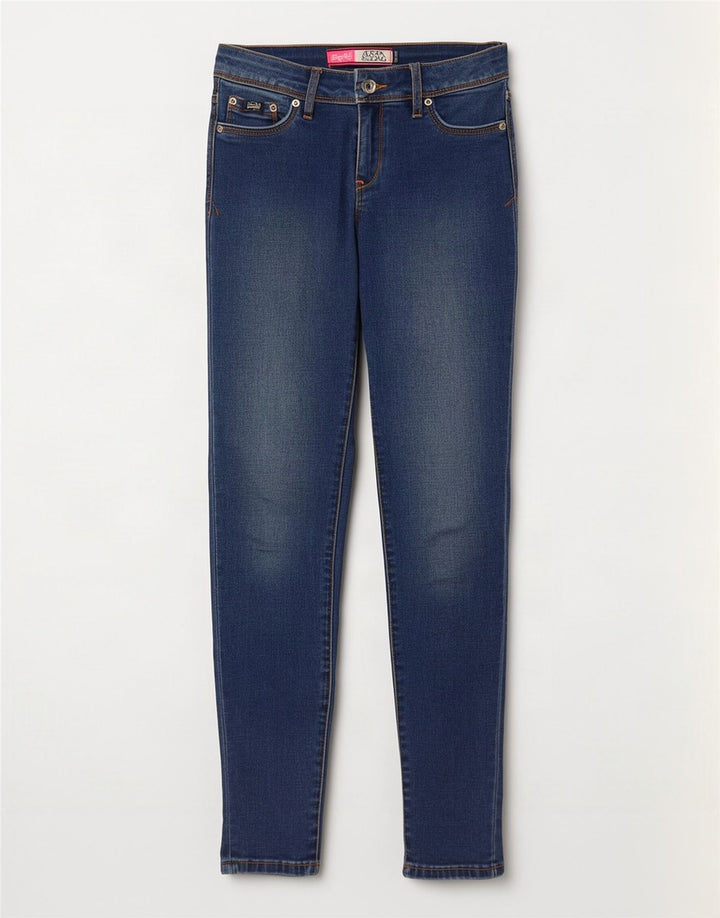 Superdry Womens Alexia Jegging Jeans W26 L30 Blue Cotton