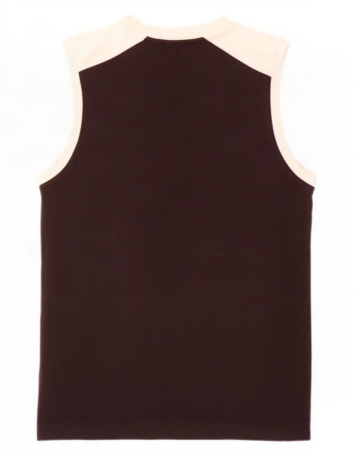 Puma Mens Graphic Vest Top Medium Black Colourblock Cotton