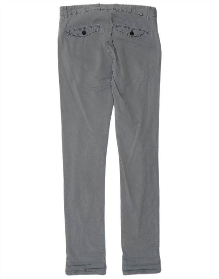 Zara Mens Slim Chino Trousers EU 38 Small W30 L33 Grey
