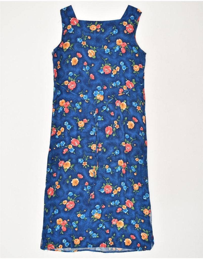 SAG HARBOR Womens Sundress US 6 Medium Blue Floral Rayon | Vintage Sag Harbor | Thrift | Second-Hand Sag Harbor | Used Clothing | Messina Hembry 