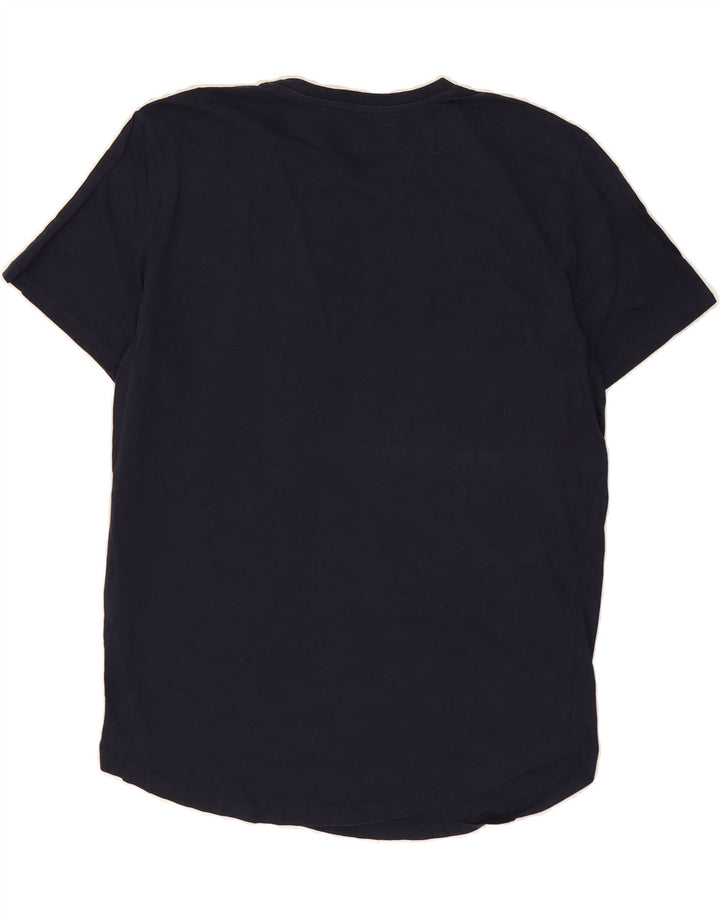 JACK & JONES Mens T-Shirt Top 2XL Navy Blue Cotton Vintage Jack & Jones and Second-Hand Jack & Jones from Messina Hembry 