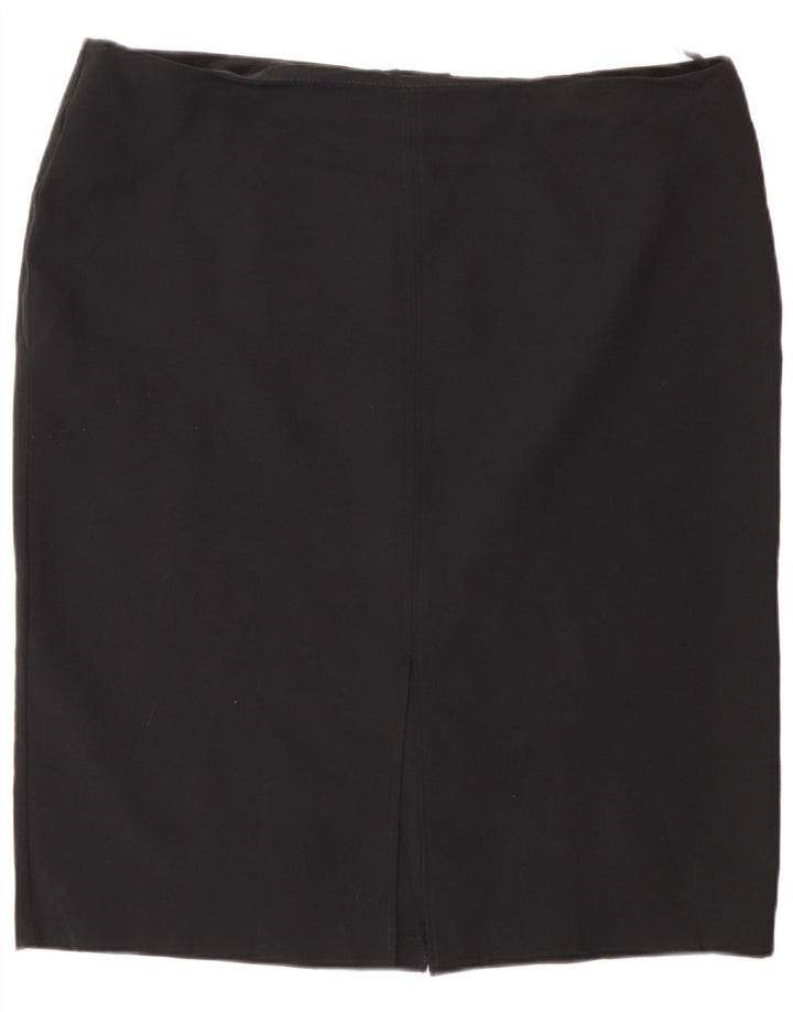 Marks & Spencer Womens Pencil Skirt UK 20 2XL W40 Black Polyester