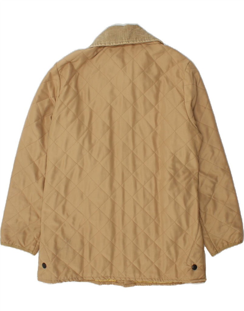 BARBOUR Mens Quilted Jacket UK 38 Medium Beige Polyester Vintage Barbour and Second-Hand Barbour from Messina Hembry 