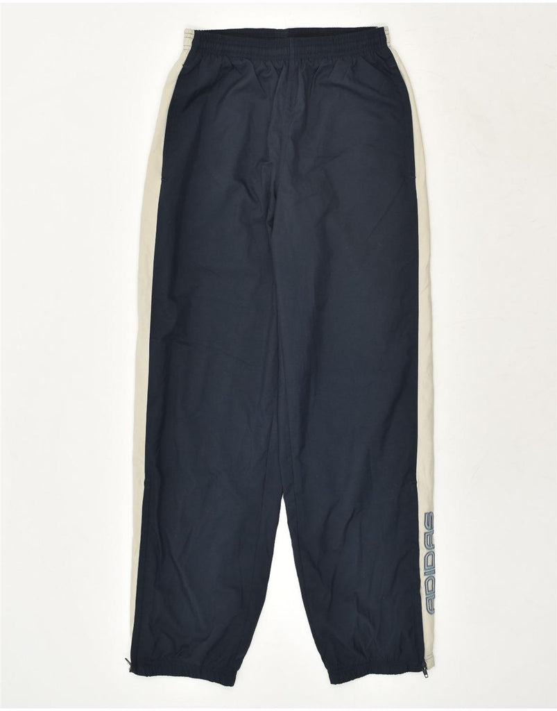 ADIDAS Mens Tracksuit Trousers Joggers Medium Navy Blue Colourblock | Vintage Adidas | Thrift | Second-Hand Adidas | Used Clothing | Messina Hembry 