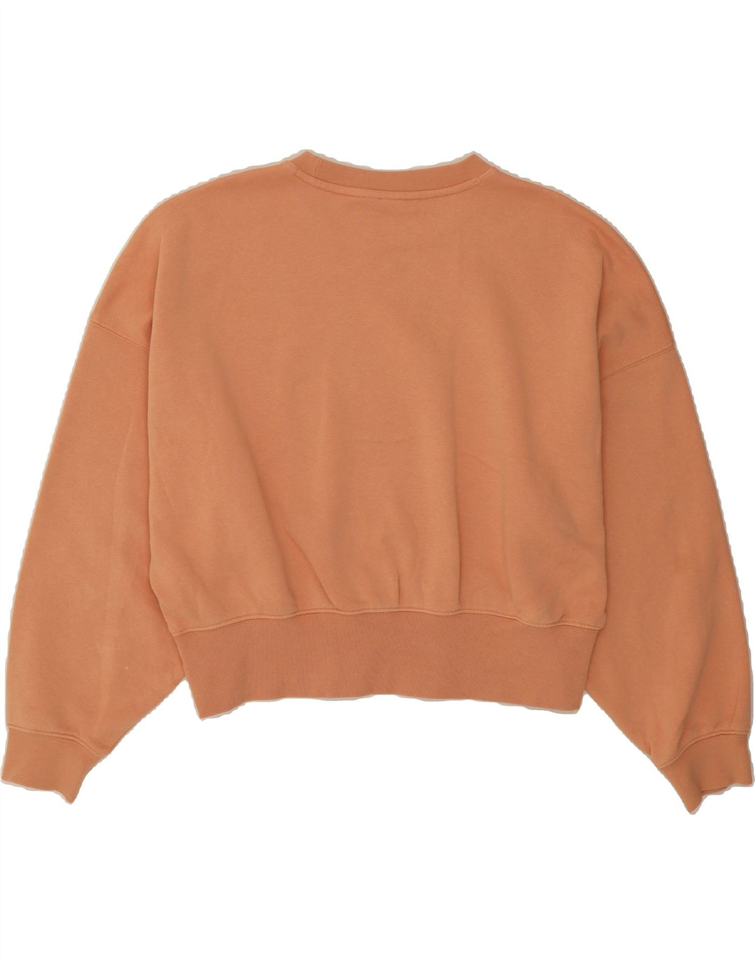 ADIDAS Womens Oversized Crop Sweatshirt Jumper UK 8 Small Orange Cotton Vintage Adidas and Second-Hand Adidas from Messina Hembry 