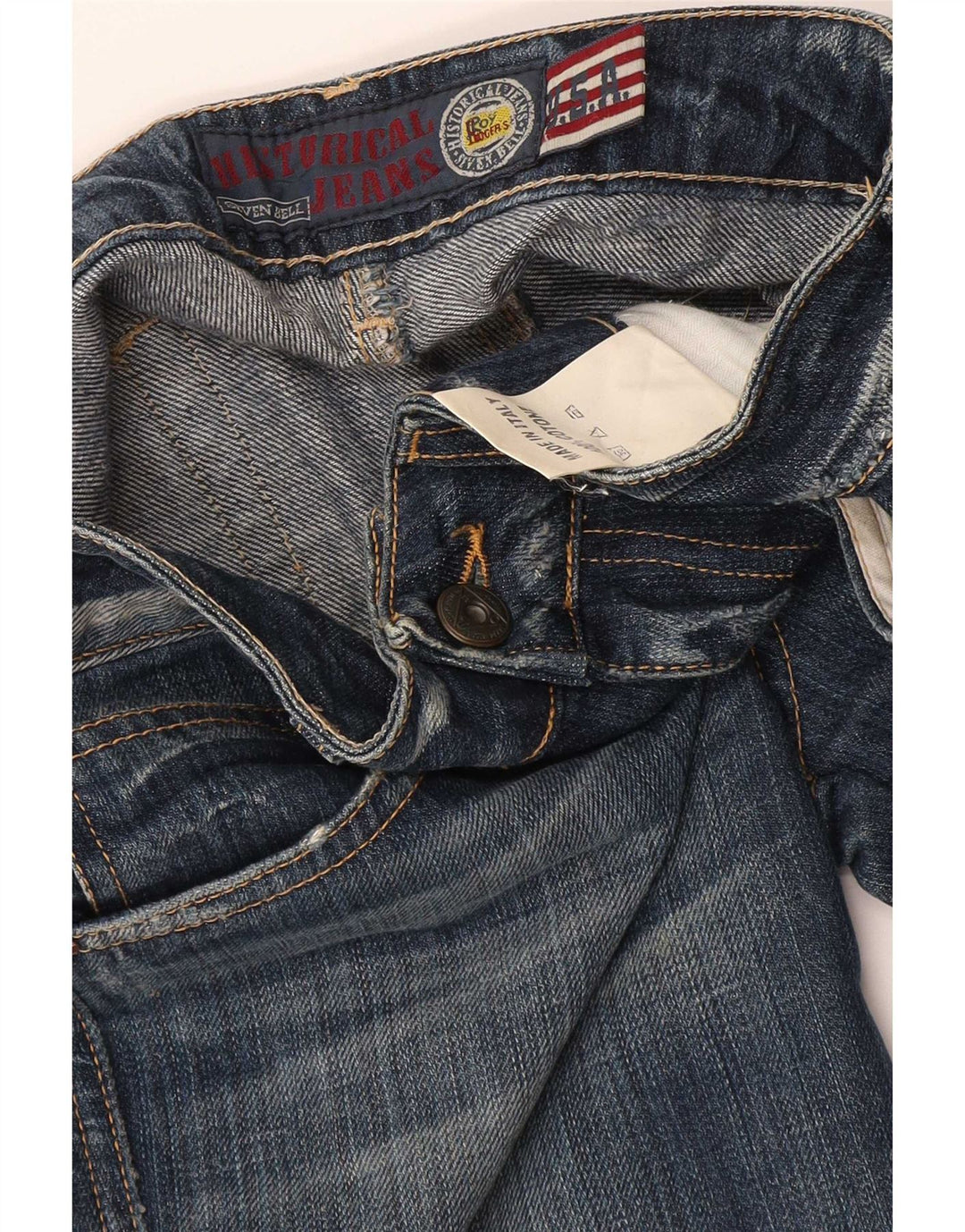 Roy Rogers Womens Slim Jeans W30 L27 Blue Cotton