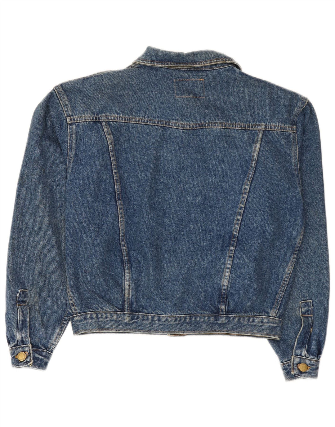 Vintage Womens Denim Jacket UK 14 Medium Blue Cotton