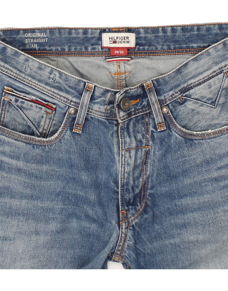 TOMMY HILFIGER Mens Ryan Original Fit Straight Jeans W29 L32 Blue Cotton | Vintage Tommy Hilfiger | Thrift | Second-Hand Tommy Hilfiger | Used Clothing | Messina Hembry 