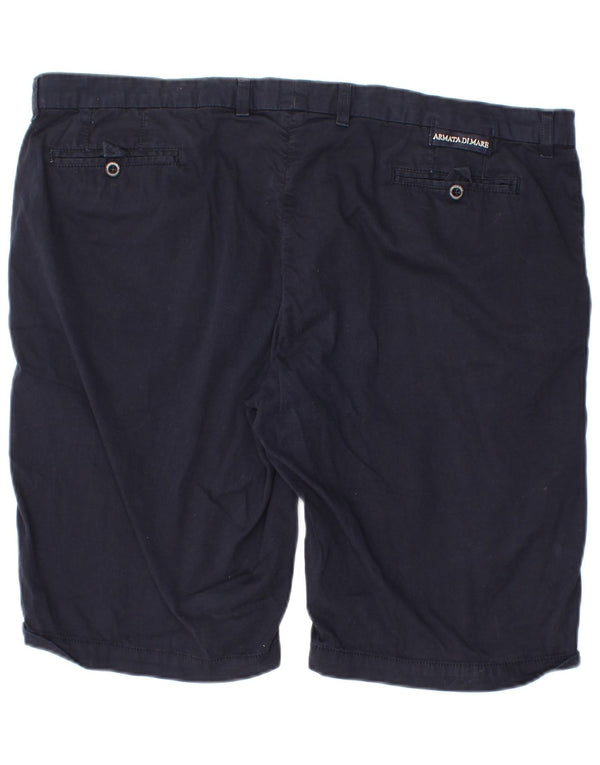 Armata Di Mare Mens Chino Shorts W42 2XL Navy Blue Cotton
