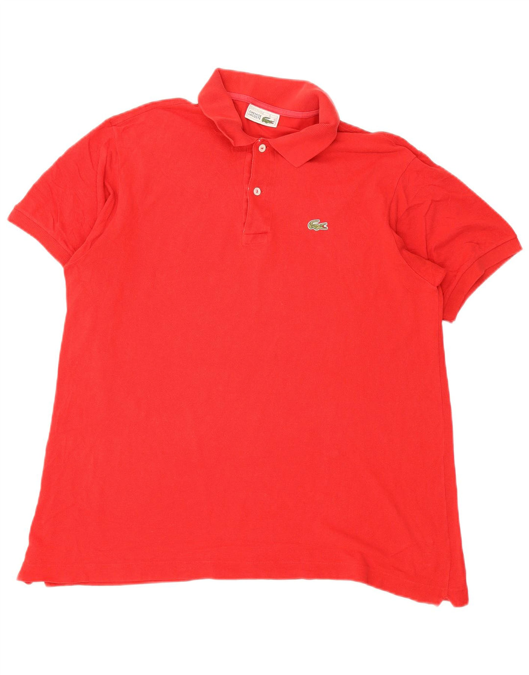 Lacoste Mens Polo Shirt Size 6 XL Red