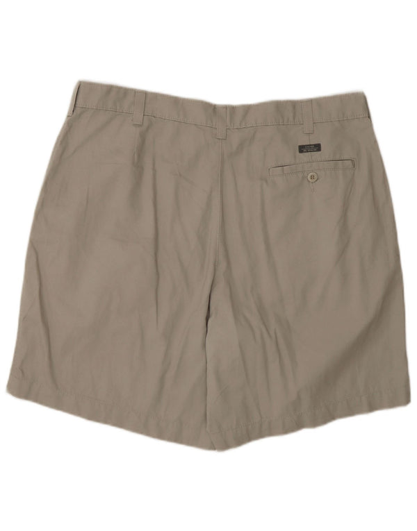 Marks & Spencer Mens Blue Harbour Chino Shorts W36 Large Grey Cotton