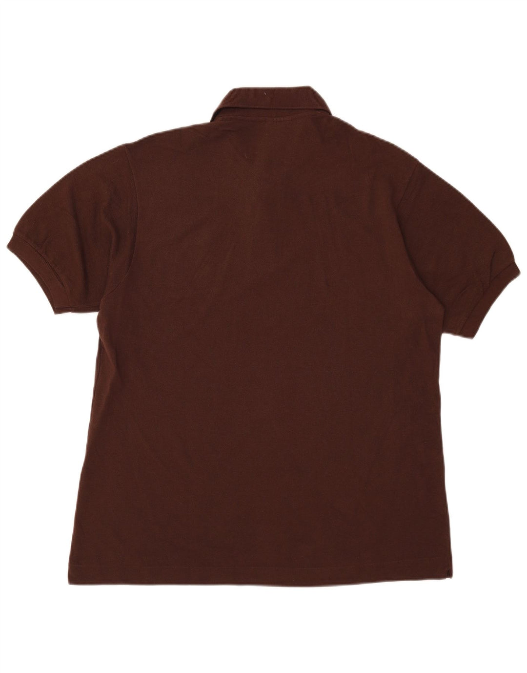 Lacoste Mens Polo Shirt Size 5 Large Brown Cotton