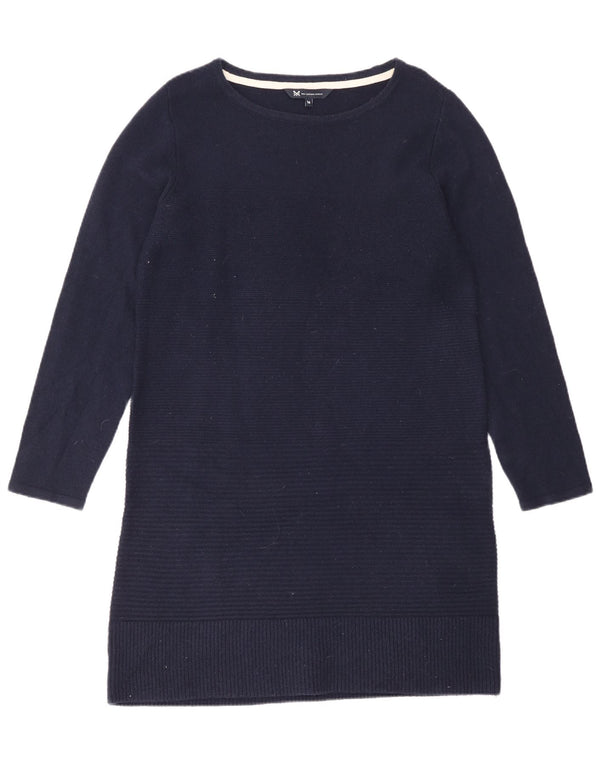 Crew Clothing Womens Long Sleeve Jumper Dress UK 16 Large Navy Blue